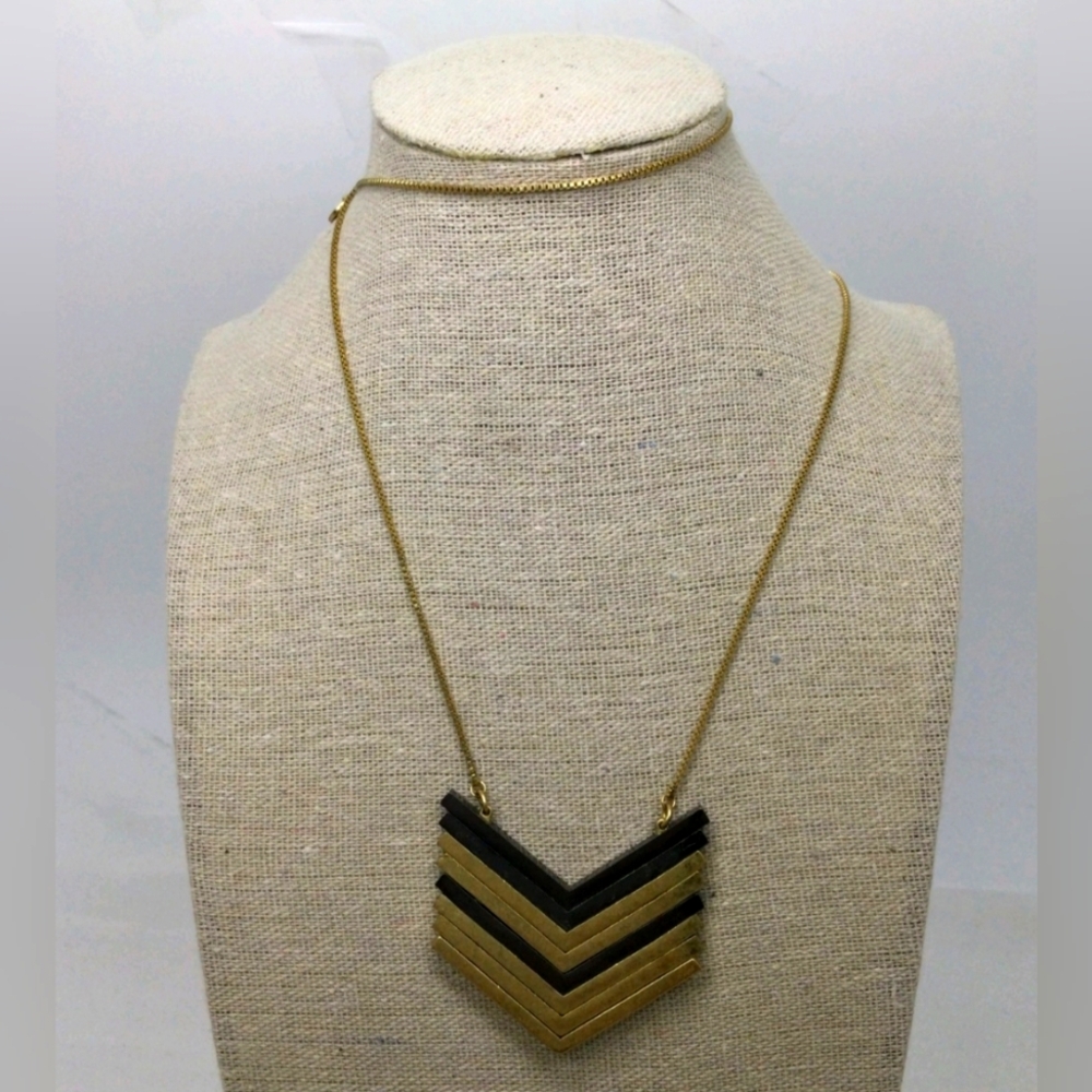 Madewell Arrowstack Box Chain Necklace 28"